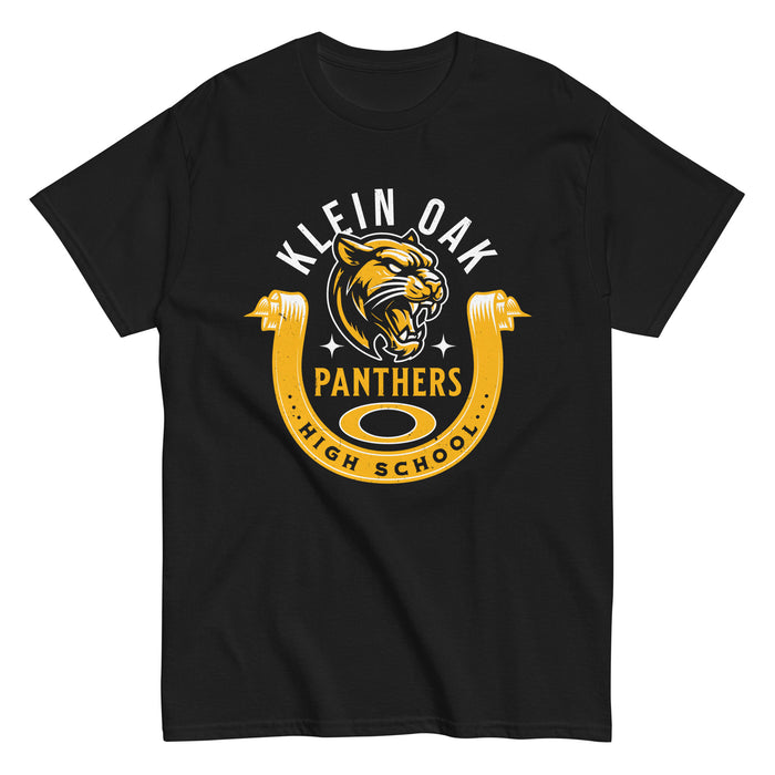Klein Oak High School Panthers Classic Unisex Black T-shirt 229