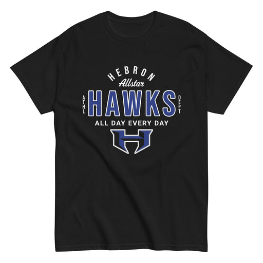 Hebron High School Hawks Black Classic Unisex T-shirt 040