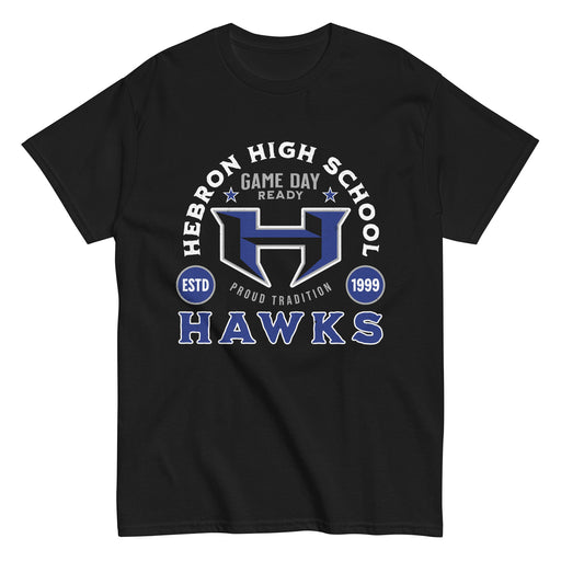 Hebron High School Hawks Black Classic Unisex T-shirt 208
