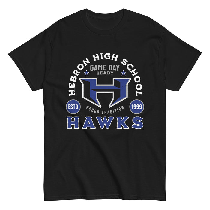 Hebron High School Hawks Black Classic Unisex T-shirt 208