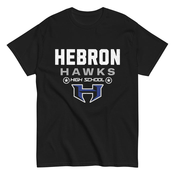 Hebron High School Hawks Black Classic Unisex T-shirt 003