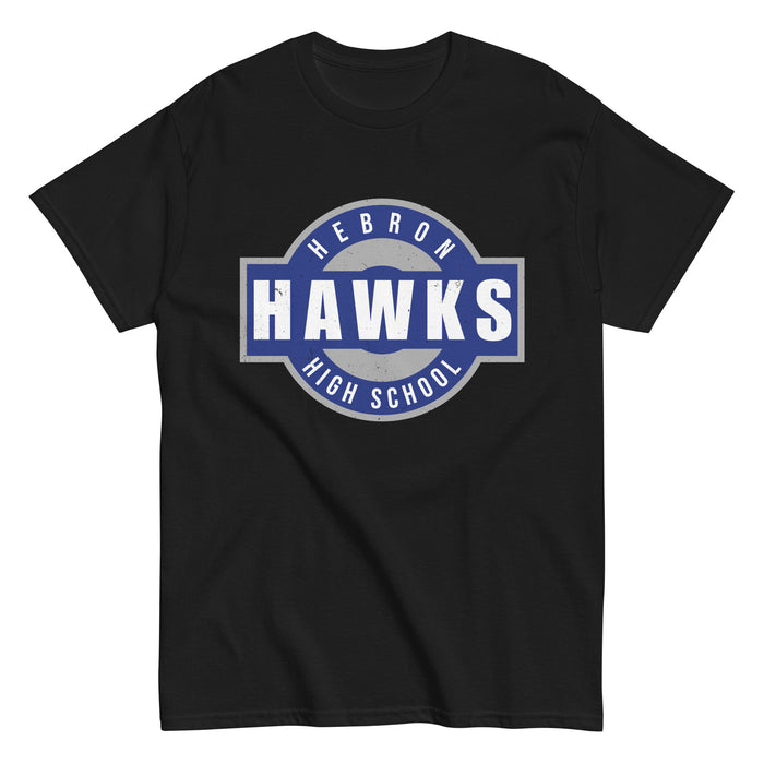 Hebron High School Hawks Black Classic Unisex T-shirt 011