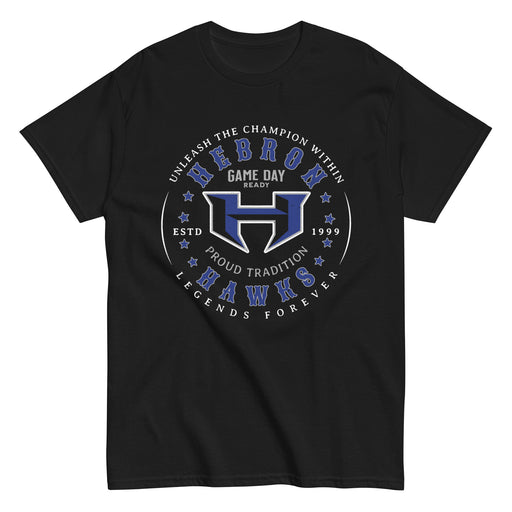 Hebron High School Hawks Black Classic Unisex T-shirt 214