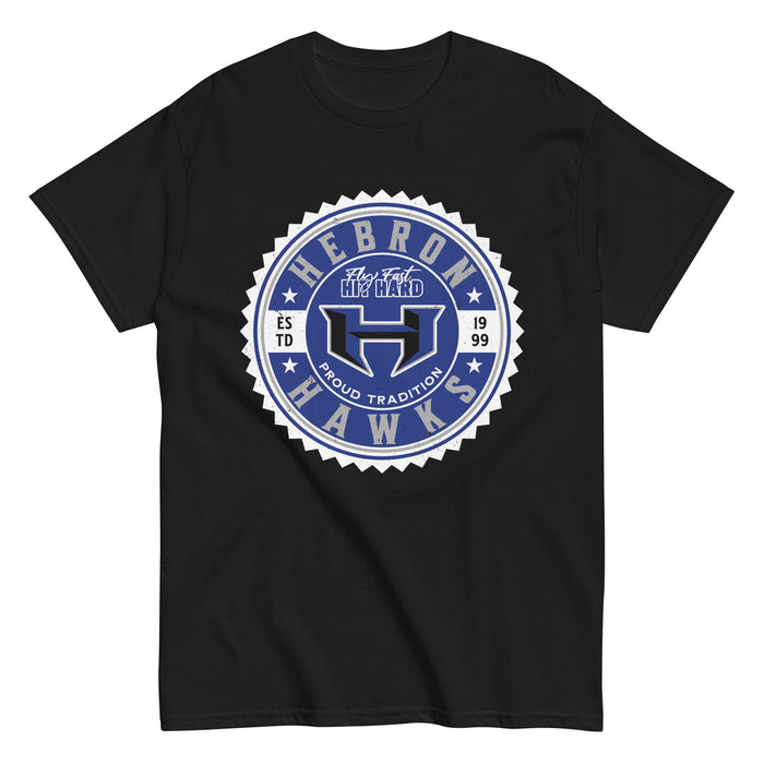Hebron High School Hawks Black Classic Unisex T-shirt 203