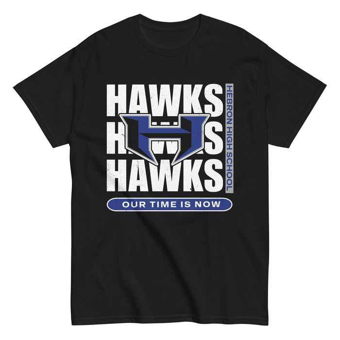 Hebron High School Hawks Black Classic Unisex T-shirt 235