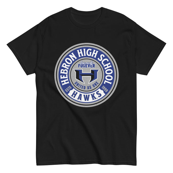 Hebron High School Hawks Black Classic Unisex T-shirt 220