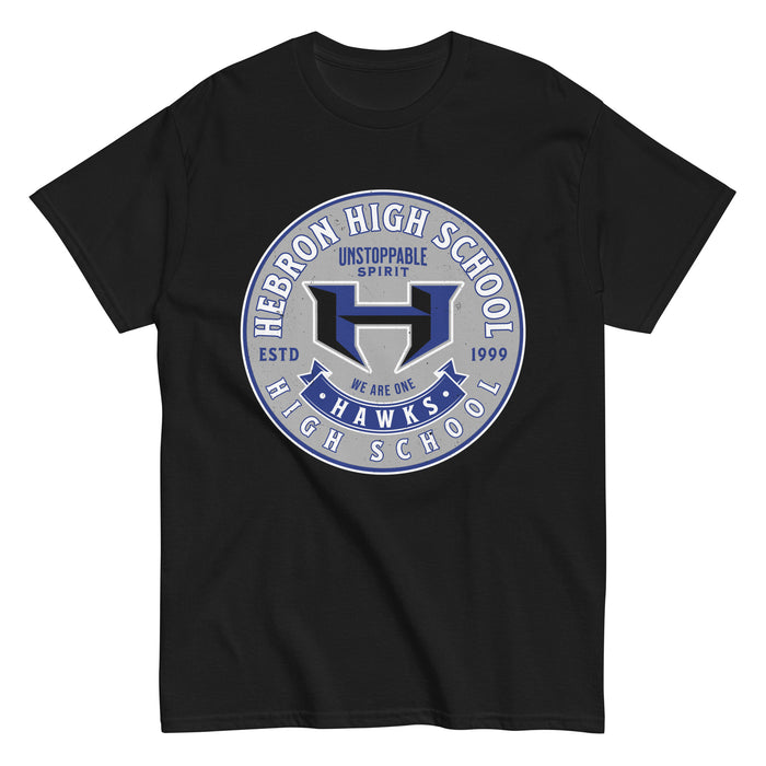 Hebron High School Hawks Black Classic Unisex T-shirt 215