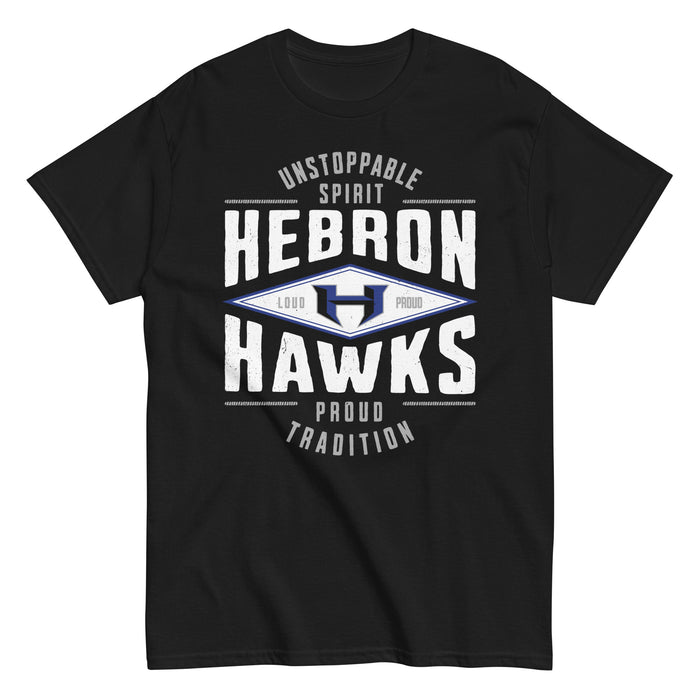 Hebron High School Hawks Black Classic Unisex T-shirt 210