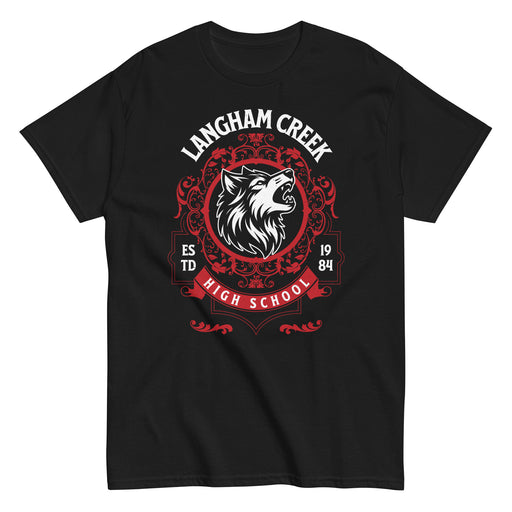 Langham Creek High School Lobos Black Classic Unisex T-shirt 227