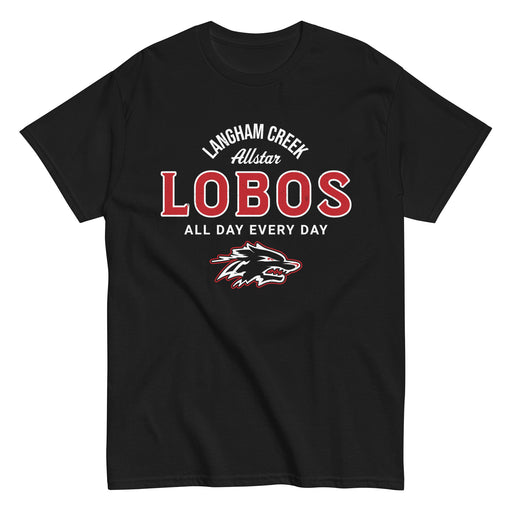 Langham Creek High School Lobos Black Classic Unisex T-shirt 040