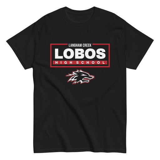 Langham Creek High School Lobos Black Classic Unisex T-shirt 049