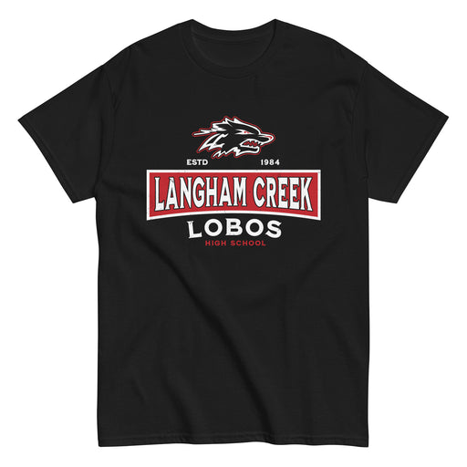 Langham Creek High School Lobos Black Classic Unisex T-shirt 202