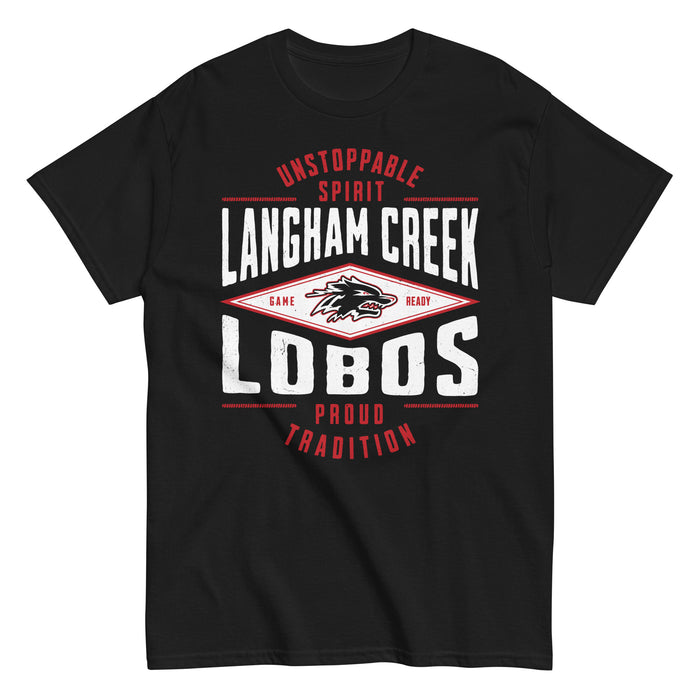 Langham Creek High School Lobos Black Classic Unisex T-shirt 210
