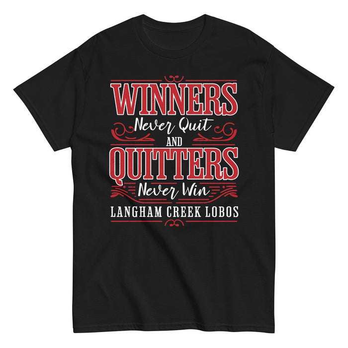 Langham Creek High School Lobos Black Classic Unisex T-shirt 237