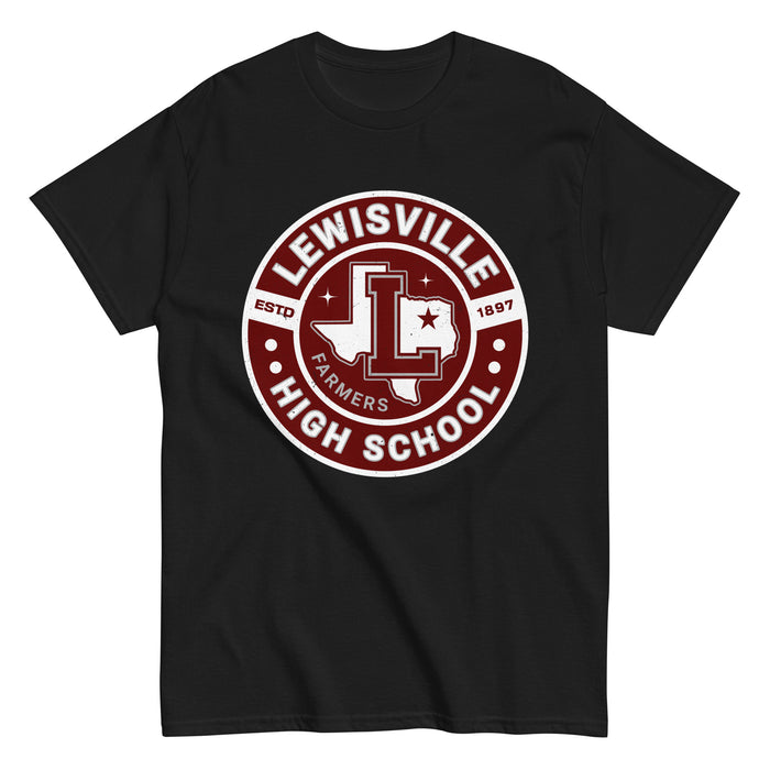 Lewisville High School Farmers Black Classic Unisex T-shirt 239