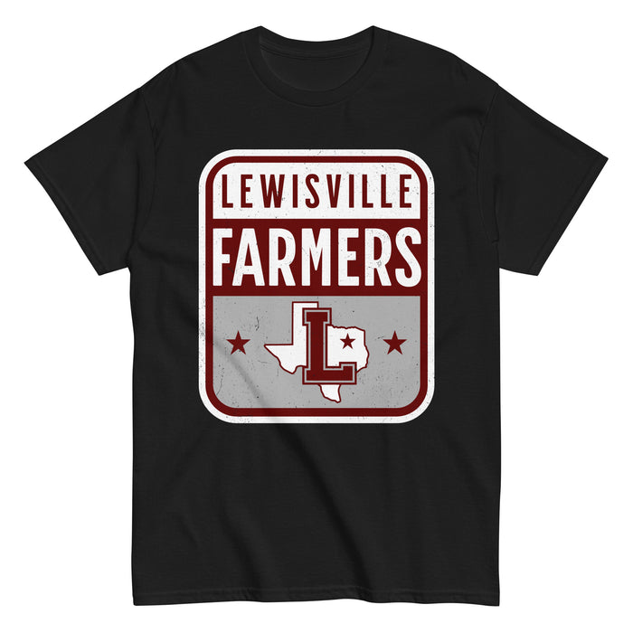 Lewisville High School Farmers Black Classic Unisex T-shirt 001