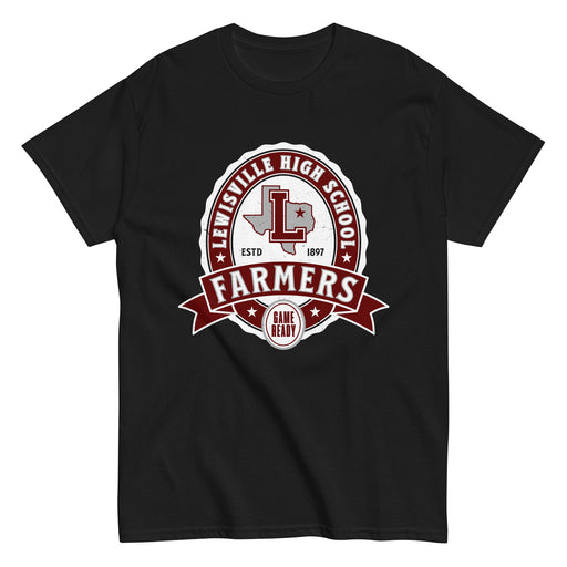 Lewisville High School Farmers Black Classic Unisex T-shirt 212