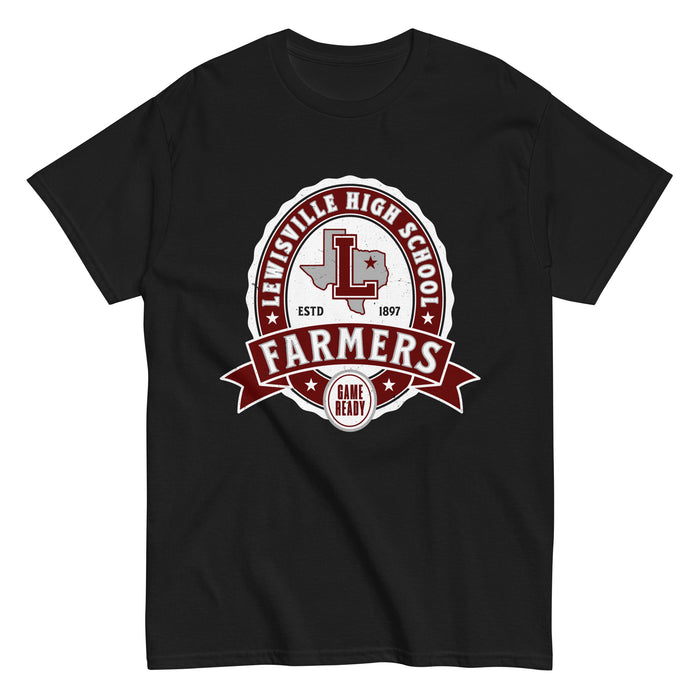 Lewisville High School Farmers Black Classic Unisex T-shirt 212