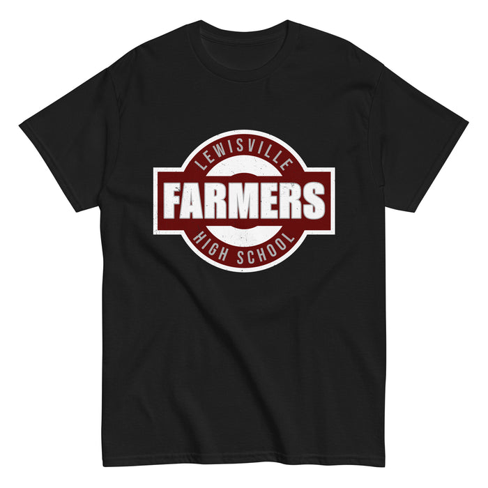 Lewisville High School Farmers Black Classic Unisex T-shirt 011