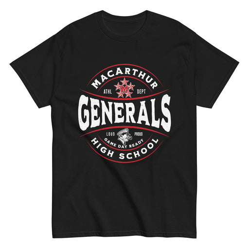 MacArthur High School Generals Black Classic Unisex T-shirt 218
