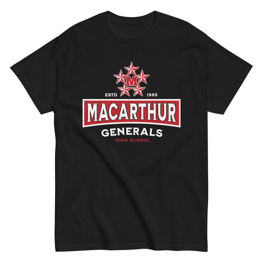 MacArthur High School Generals Black Classic Unisex T-shirt 202