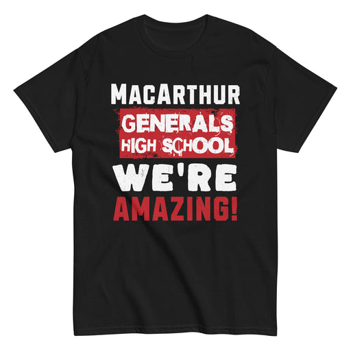 MacArthur High School Generals Black Classic Unisex T-shirt 231