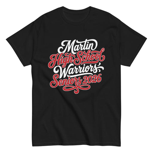 Martin High School Warriors Black Classic Unisex T-shirt 254