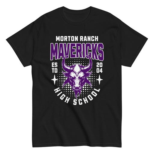 Morton Ranch High School Mavericks Black Classic Unisex T-shirt 204