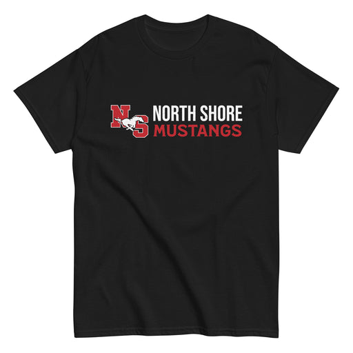 North Shore High School Mustangs Black Classic Unisex T-shirt 200