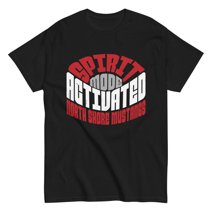 North Shore High School Mustangs Black Classic Unisex T-shirt 242