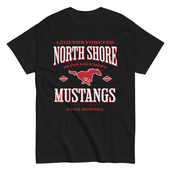 North Shore High School Mustangs Black Classic Unisex T-shirt 230