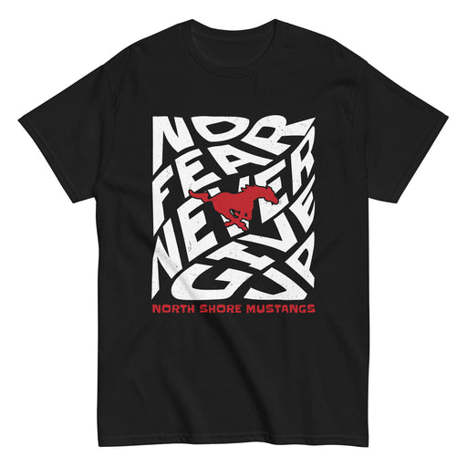 North Shore High School Mustangs Black Classic Unisex T-shirt 236