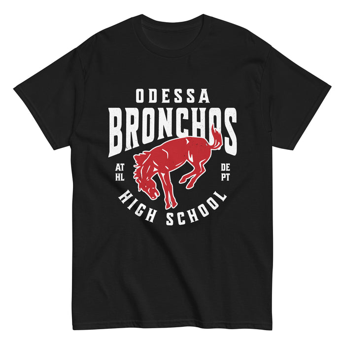 Odessa High School Bronchos Black Classic Unisex T-shirt 213