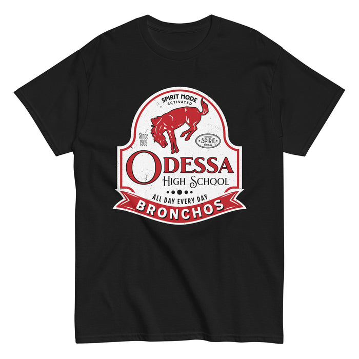 Odessa High School Bronchos Black Classic Unisex T-shirt 219