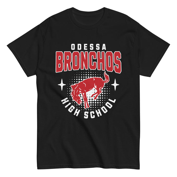 Odessa High School Bronchos Black Classic Unisex T-shirt 204