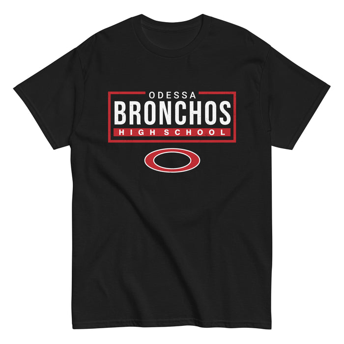 Odessa High School Bronchos Black Classic Unisex T-shirt 049