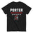 Porter High School Spartans Black Classic Unisex T-shirt 003