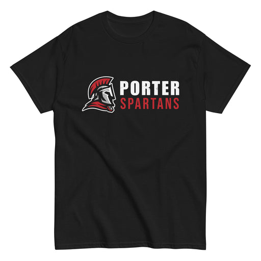 Porter High School Spartans Black Classic Unisex T-shirt 200