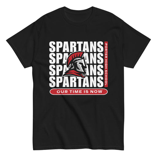 Porter High School Spartans Black Classic Unisex T-shirt 235