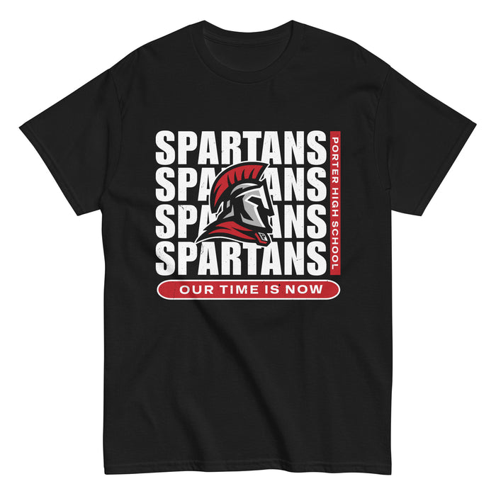 Porter High School Spartans Black Classic Unisex T-shirt 235