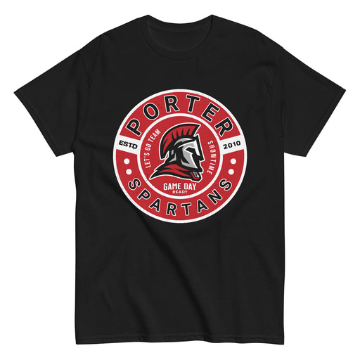 Porter High School Spartans Black Classic Unisex T-shirt 239