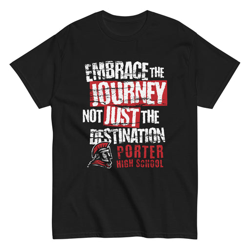 Porter High School Spartans Black Classic Unisex T-shirt 232
