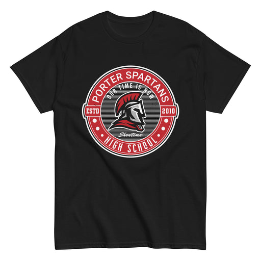 Porter High School Spartans Black Classic Unisex T-shirt 224