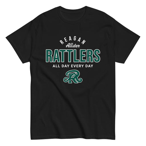 Reagan High School Rattlers Black Classic Unisex T-shirt 040