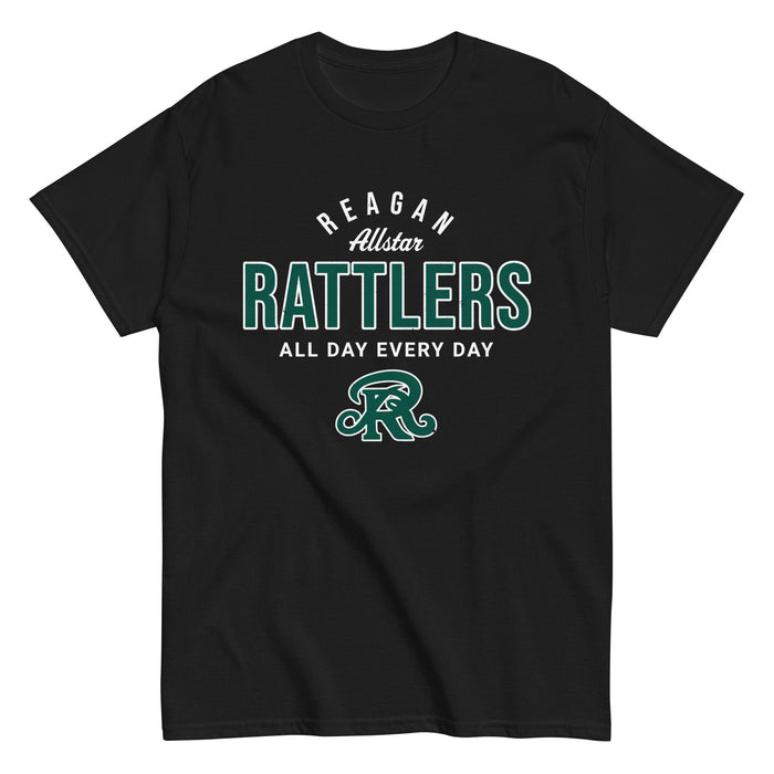 Reagan High School Rattlers Black Classic Unisex T-shirt 040