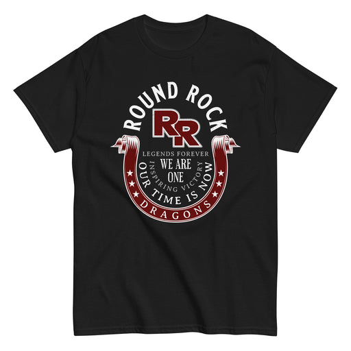 Round Rock High School Dragons Black Classic Unisex T-shirt 229