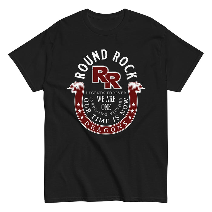 Round Rock High School Dragons Black Classic Unisex T-shirt 229