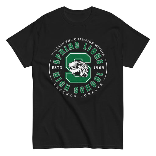 Spring High School Lions Black Classic Unisex T-shirt 214