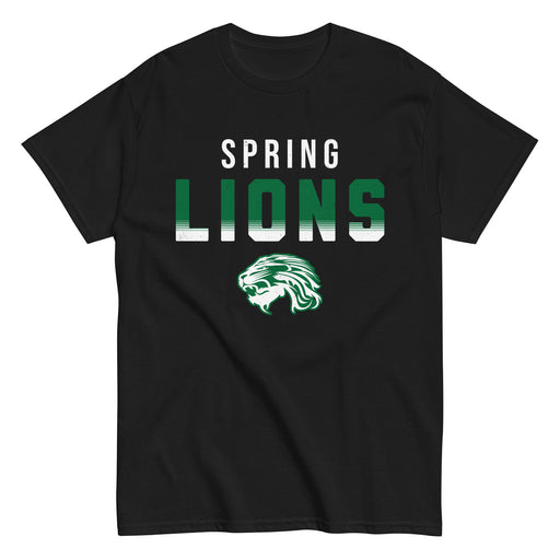 Spring High School Lions Black Classic Unisex T-shirt 024