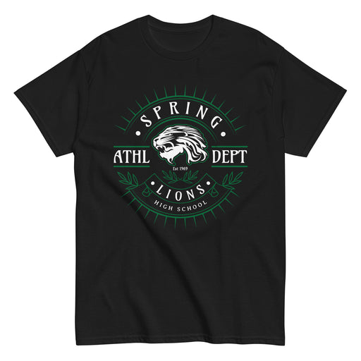 Spring High School Lions Black Classic Unisex T-shirt 201